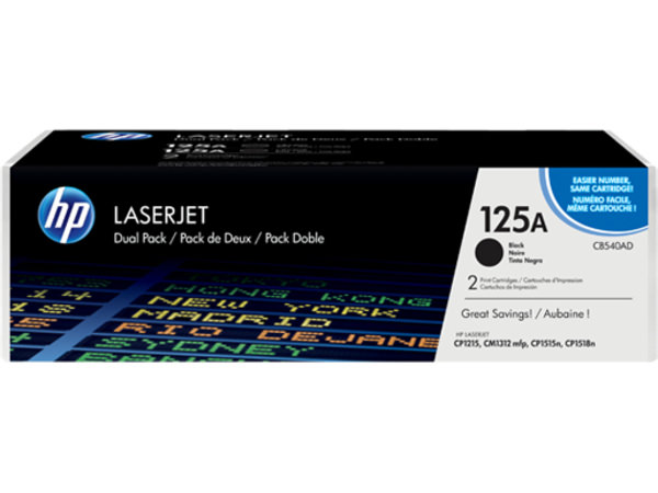 HP Toner CB540AD, 125A