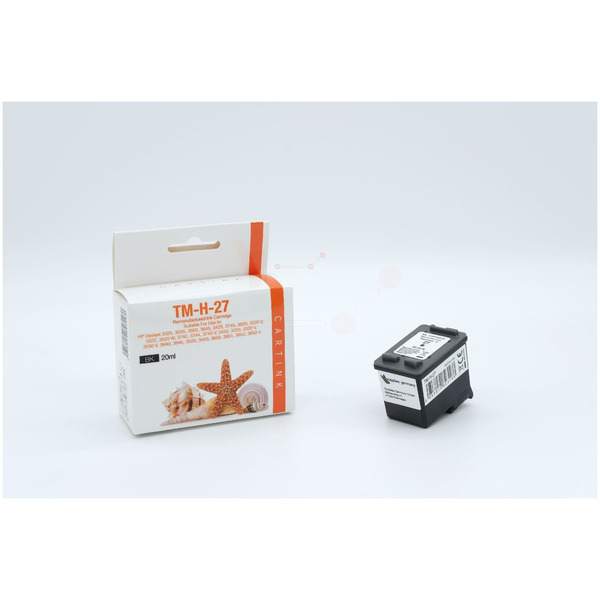 Premium Tinte ersetzt C8727A, No 27 Schwarz