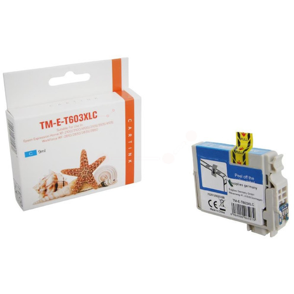 Premium Tinte ersetzt Epson C13T03A24010, 603XL Cyan