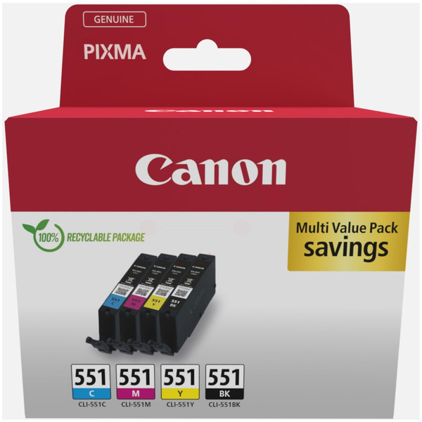Canon Tinte 6509B008, CLI551Multipack