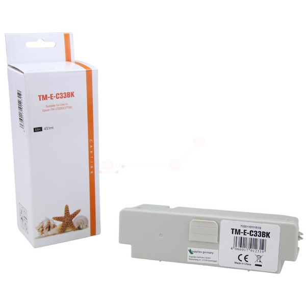 Premium Tinte ersetzt Epson C33S020655, SJI-C-33-PK Schwarz