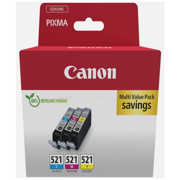 Canon Tinte 2934B007, CLI-521 C/M/Y