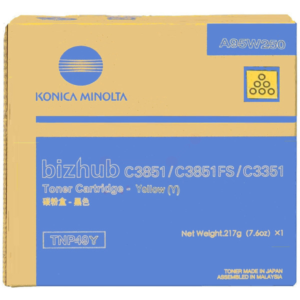 Konica Minolta Toner A95W250, TNP49Y