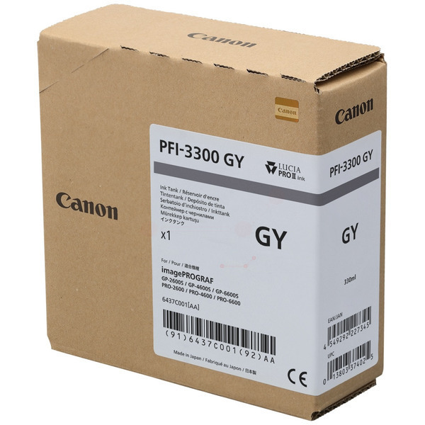 Canon Tinte 6437C001, PFI3300GY