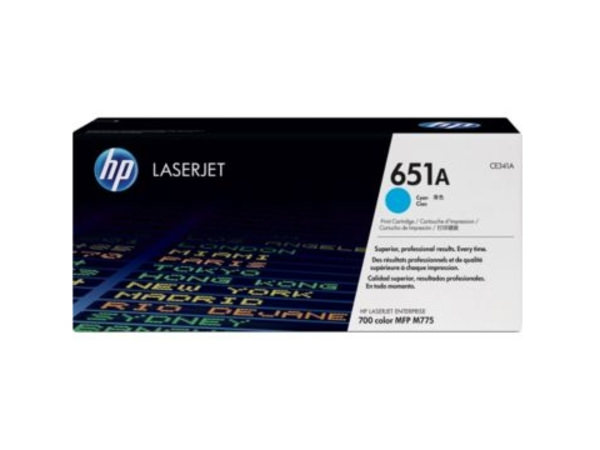 HP Toner CE341A, 651A