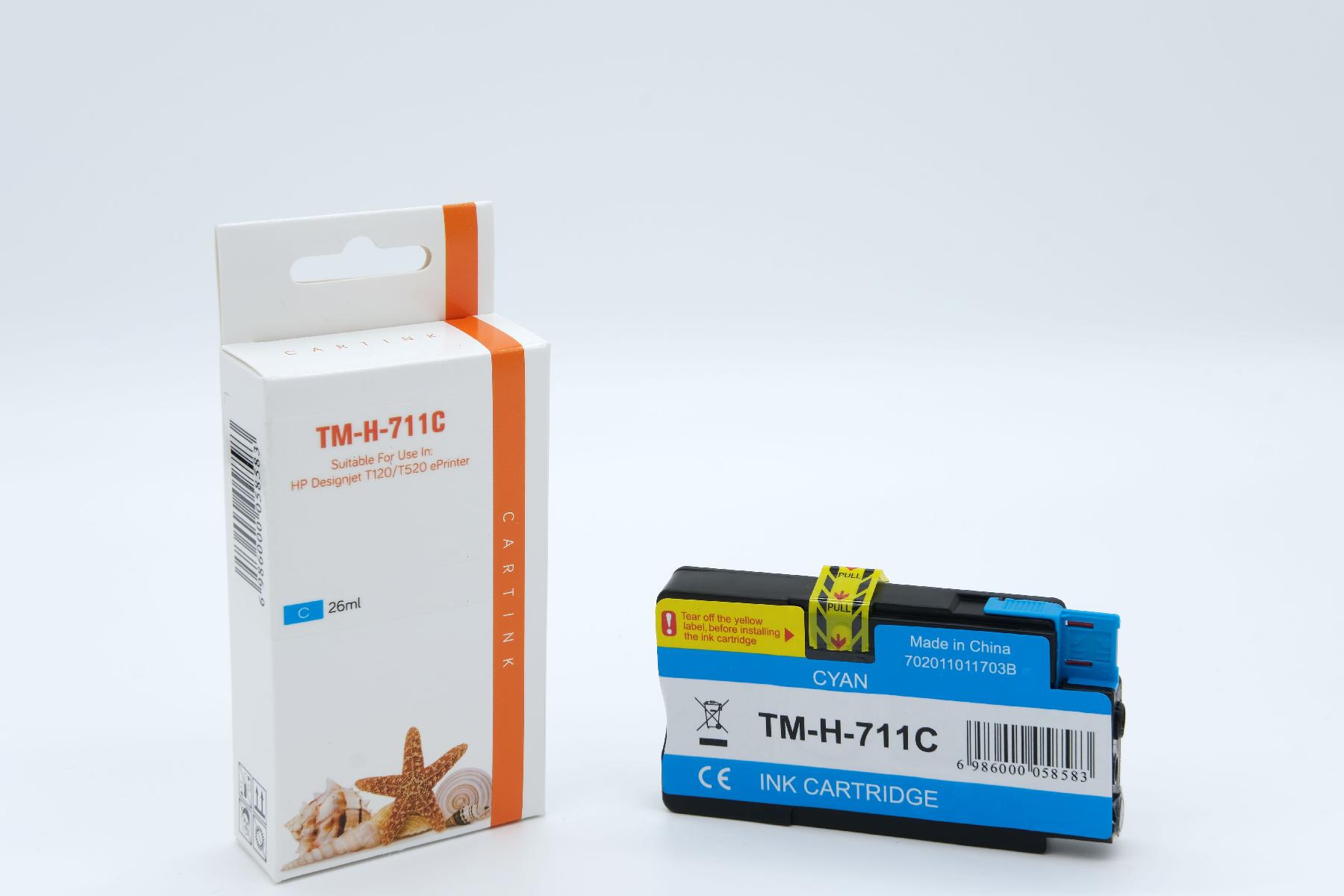 Premium Tinte ersetzt CZ130A,711 Cyan