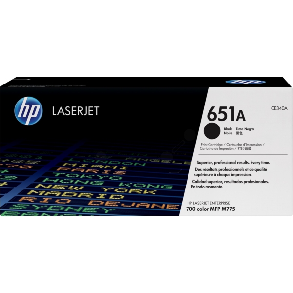 HP Toner CE340A, 651A