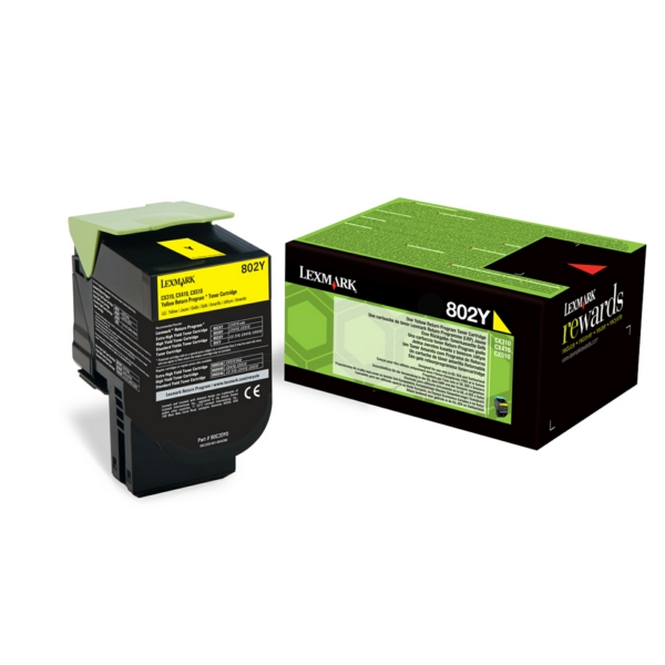 Lexmark Toner 80C20Y0, 802Y