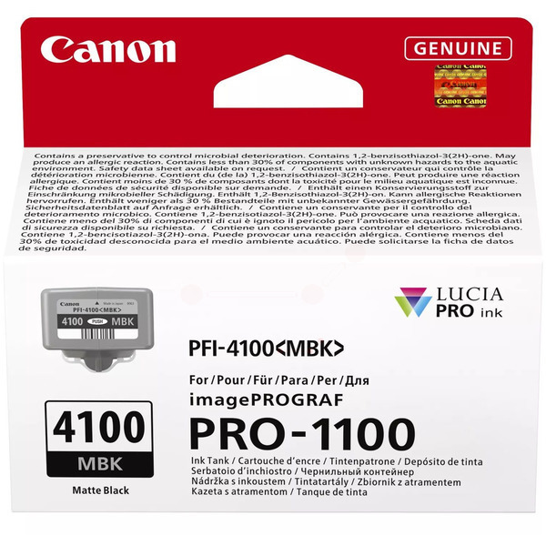 Canon Tinte 6776C001, PFI4100MBK