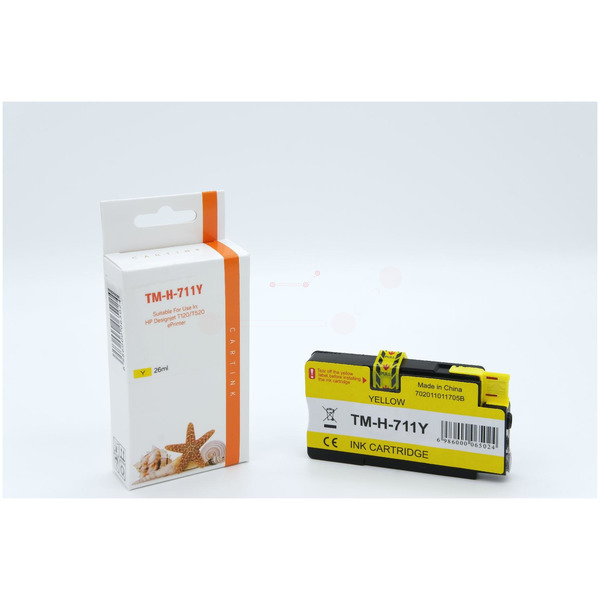 Premium Tinte ersetzt CZ132A,711 Gelb