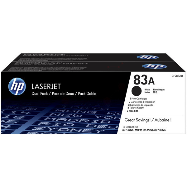 HP Toner CF283AD, 83A
