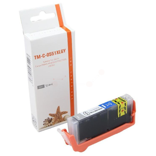 Premium Tinte ersetzt 6447B001, CLI551GYXL Grau