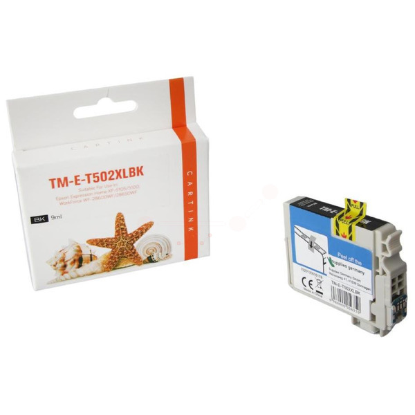 Premium Tinte ersetzt Epson C13T02W14010, 502XL Schwarz