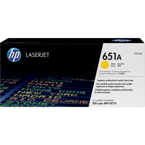 HP Toner CE342A, 651A