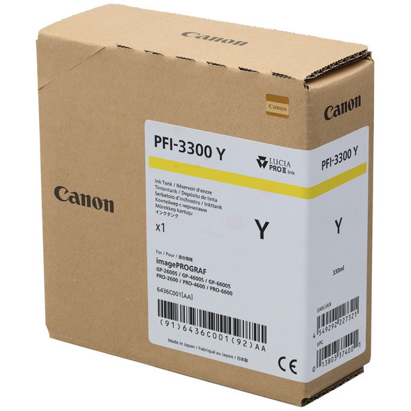 Canon Tinte 6436C001, PFI3300Y