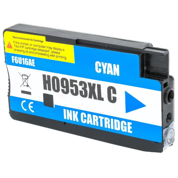 Premium Tinte ersetzt HP F6U16AE, 953XL Cyan