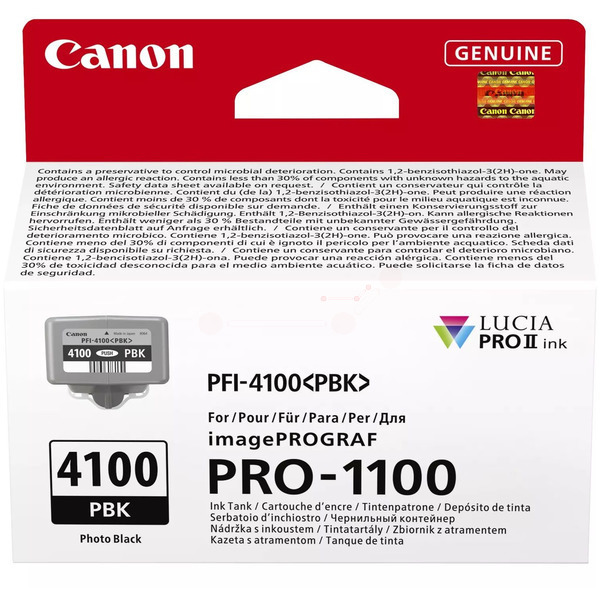Canon Tinte 6777C001, PFI4100PBK