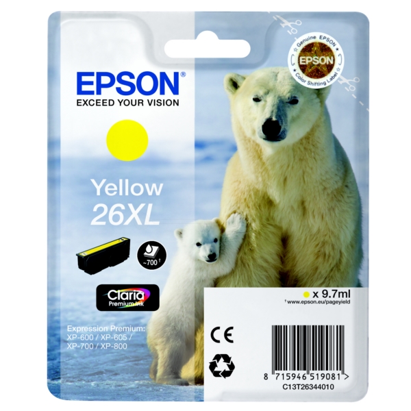 Epson Tinte C13T26344012, 26XL