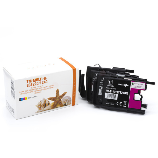 Premium Tinte ersetzt Brother LC-1240VALBP Schwarz, Cyan, Magenta, Gelb