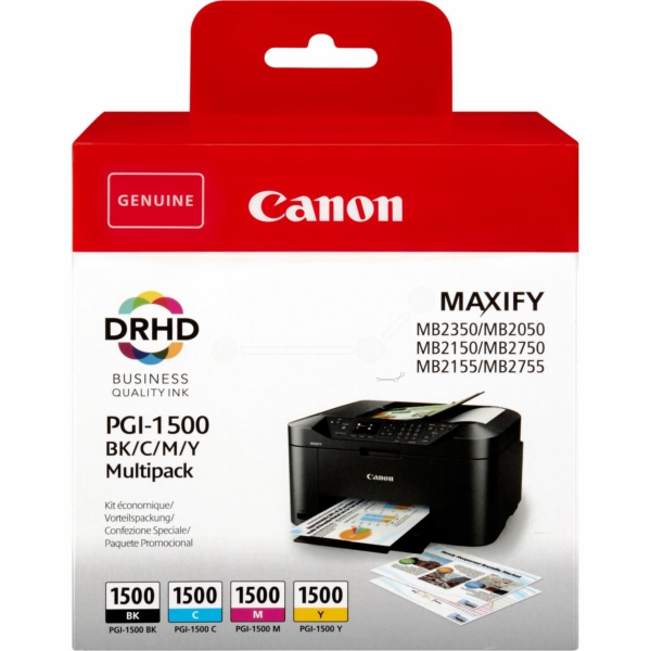 Canon Tinte 9218B006, PGI1500BKCMY