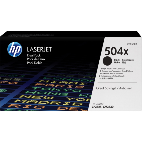 HP Toner CE250XD, 504X