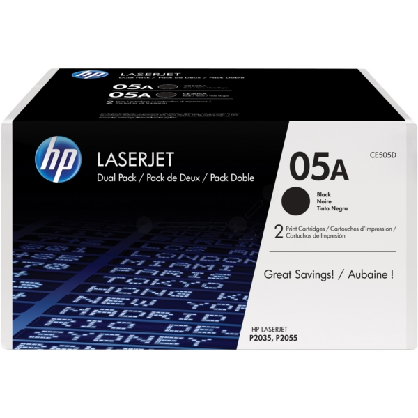 HP Toner CE505D, 05A