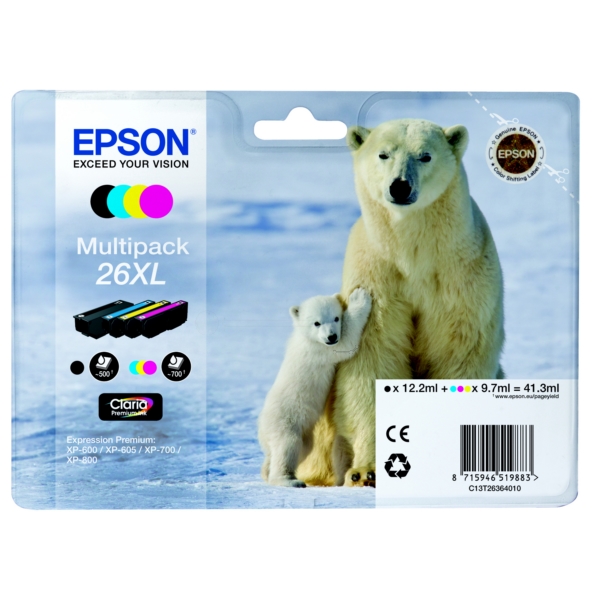 Epson Tinte C13T26364010, 26XL