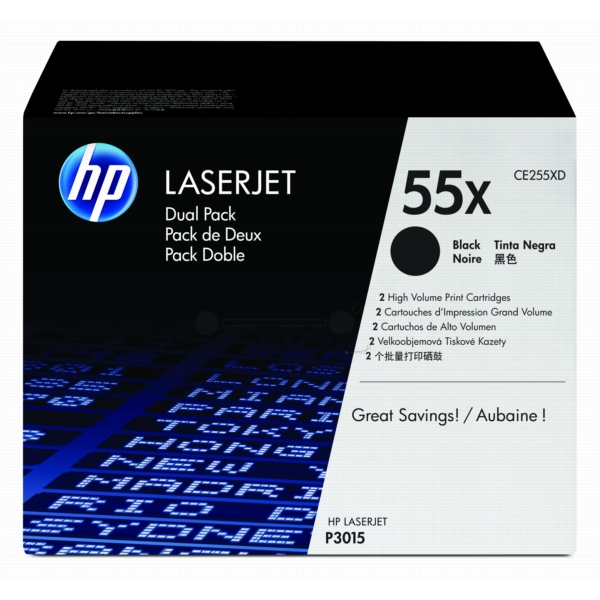 HP Toner CE255XD, 55X