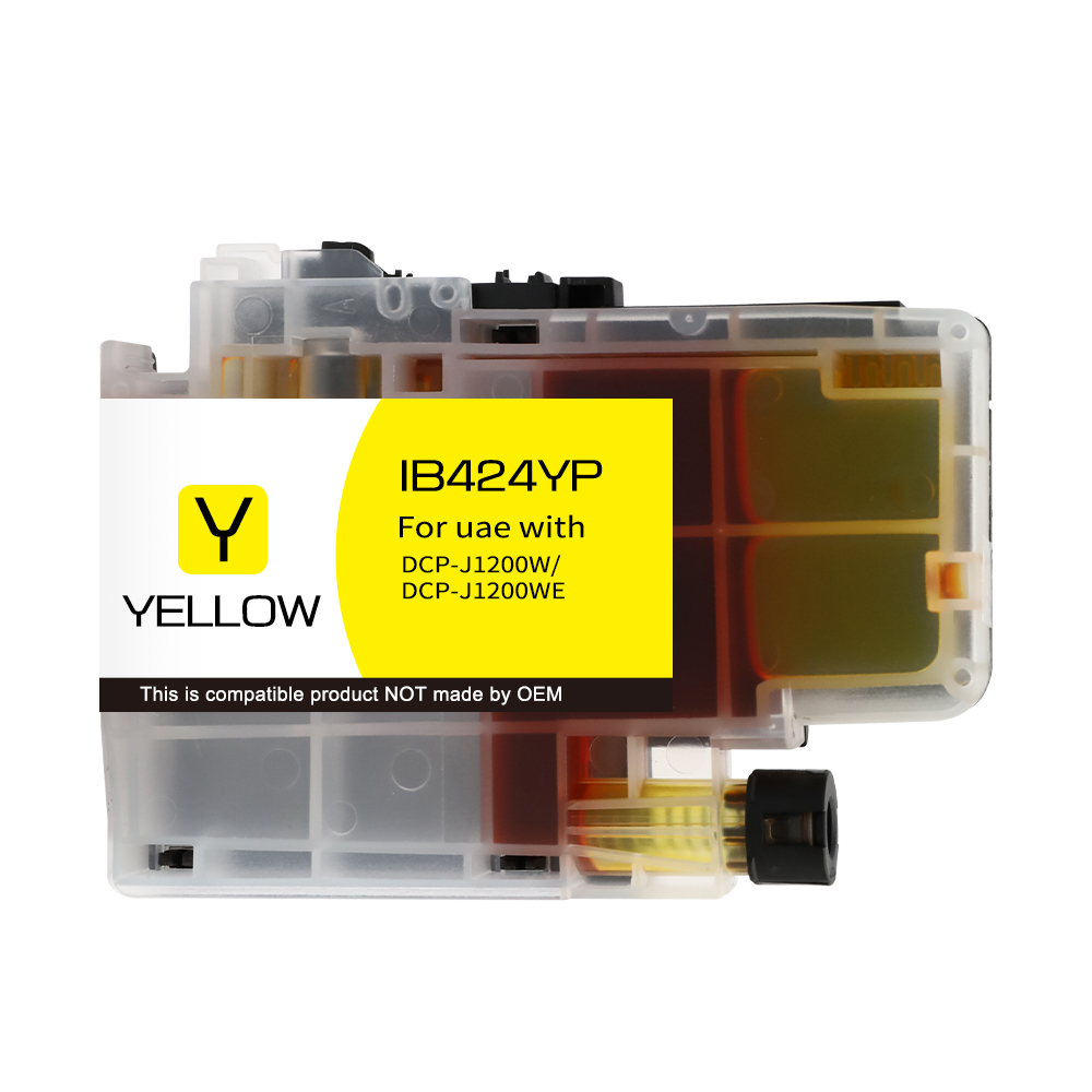 Premium Tinte ersetzt Brother LC-424Y Gelb
