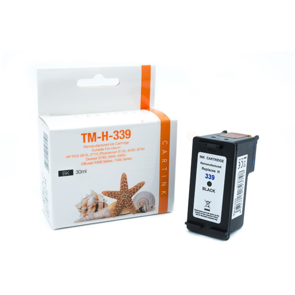 Premium Tinte ersetzt C8767EE, No 339 Schwarz
