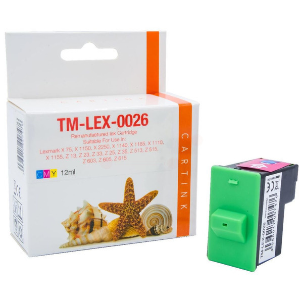 Premium Tinte ersetzt 10N0026, No 26 Cyan, Magenta, Gelb