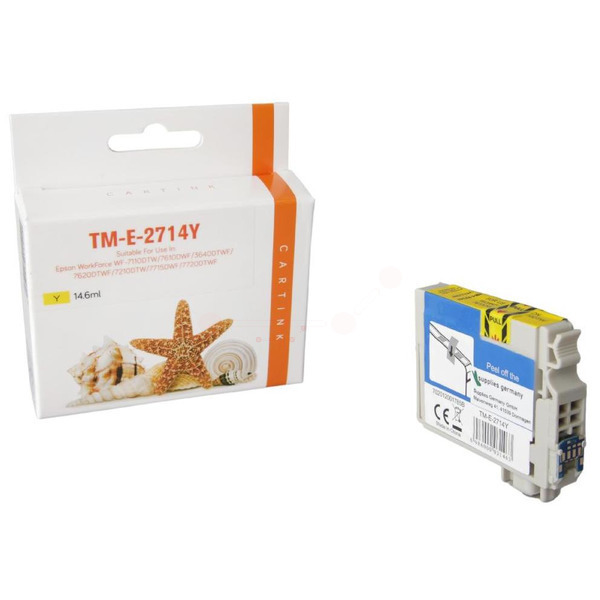 Premium Tinte ersetzt C13T27144010,27XL Gelb