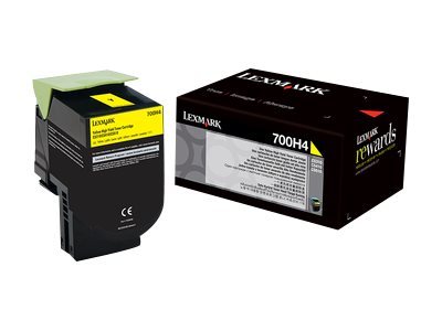 Premium Toner ersetzt Lexmark 70C0H40, 700H4 Gelb