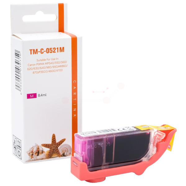 Premium Tinte ersetzt CLI-521M Magenta