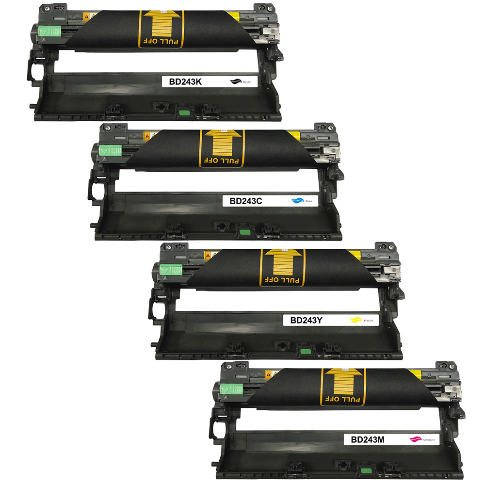 Premium Trommel ersetzt Brother DR-243CL Schwarz, Cyan, Magenta, Gelb