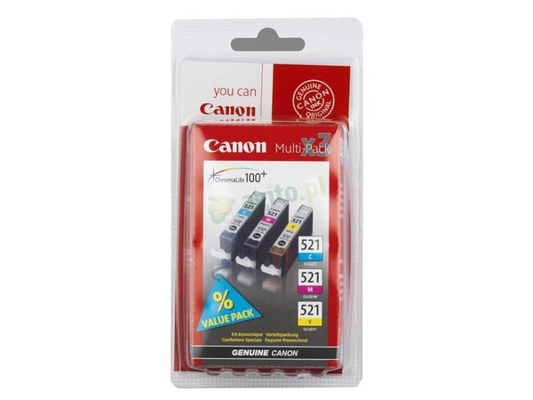 Canon Tinte 2934B007, CLI-521 C/M/Y