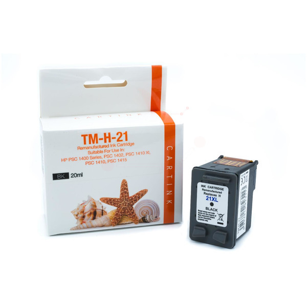 Premium Tinte ersetzt C9351A, No 21XL Schwarz