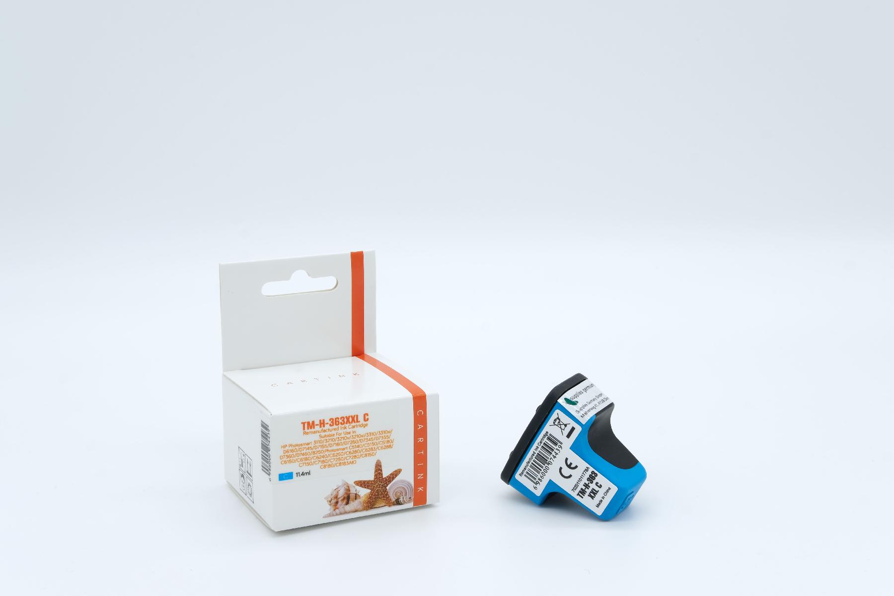 Premium Tinte ersetzt C8771E, No 363XL Cyan