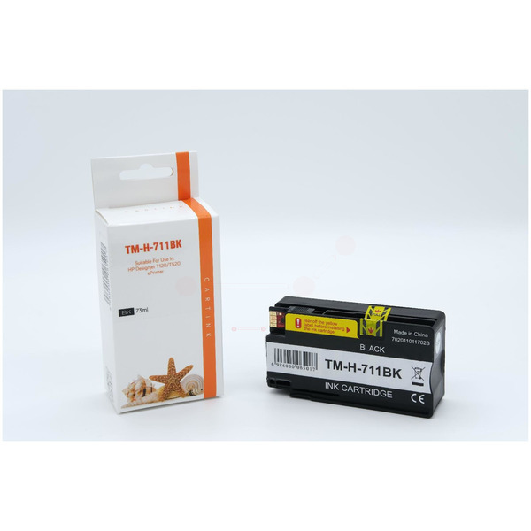 Premium Tinte ersetzt CZ133A,711 Schwarz