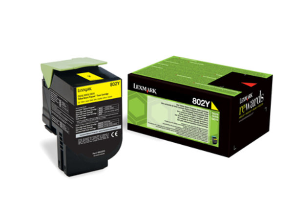 Lexmark Toner 80C20Y0, 802Y