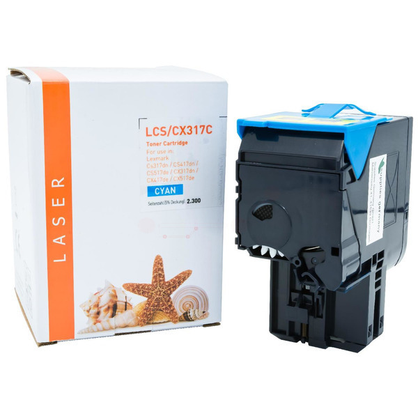 Premium Toner ersetzt Lexmark 71B20C0 Cyan
