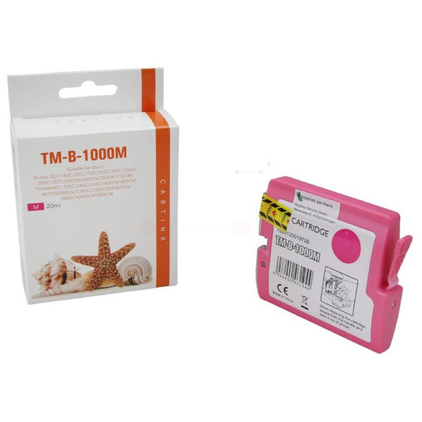 Premium Tinte ersetzt LC-970M, LC-1000M Magenta