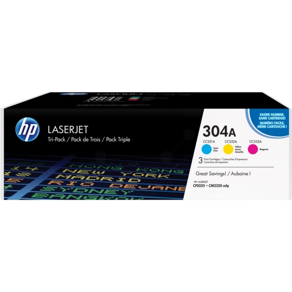 HP Toner CF372AM, 304A
