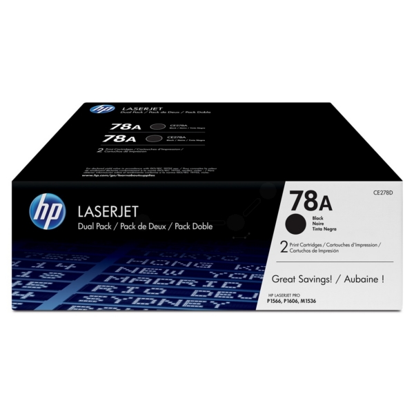 HP Toner CE278AD, 78A