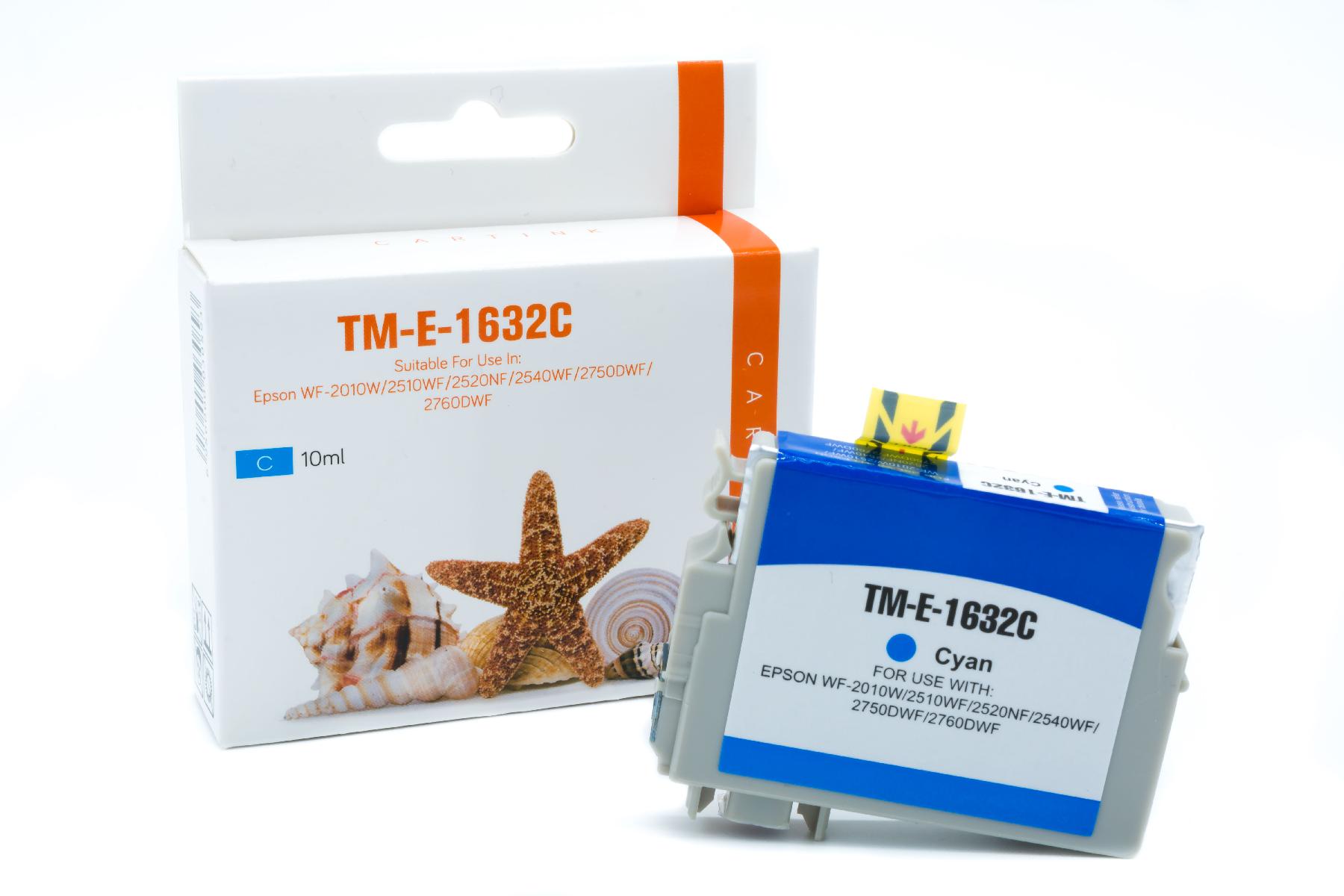 Premium Tinte ersetzt Epson C13T16324010, 16XL Cyan