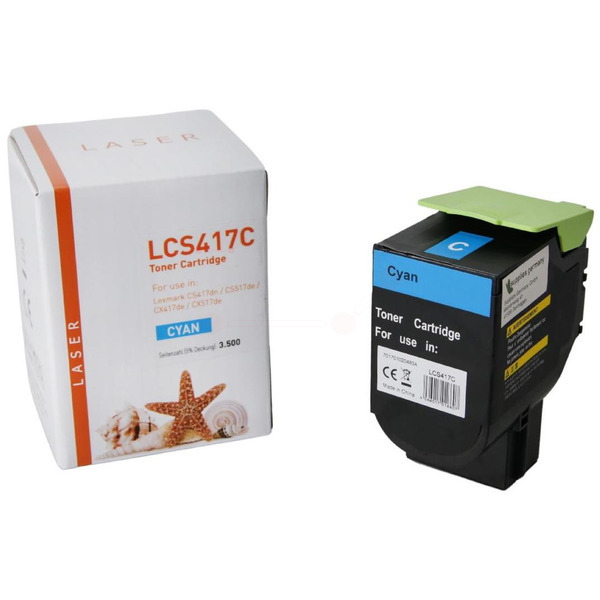 Premium Toner ersetzt Lexmark 71B2HC0 Cyan