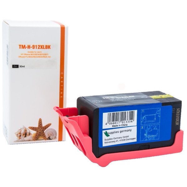 Premium Tinte ersetzt HP 3YL84AE, 912XL Schwarz