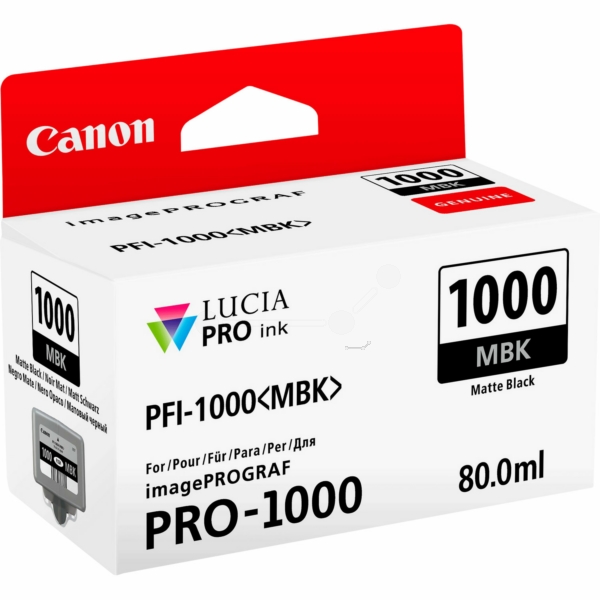 Canon Tinte 0545C001, PFI1000MBK