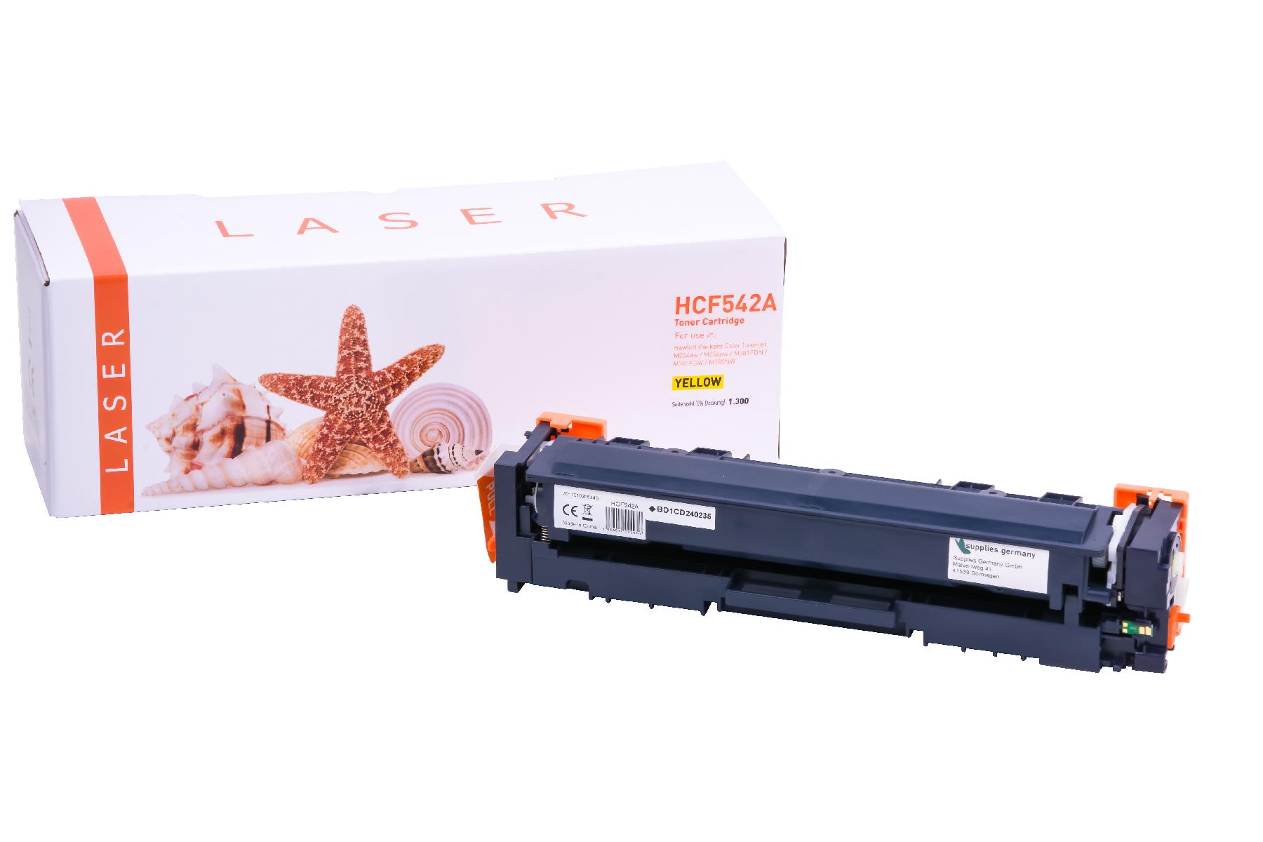Premium Toner ersetzt HP CF542A, 203A Gelb
