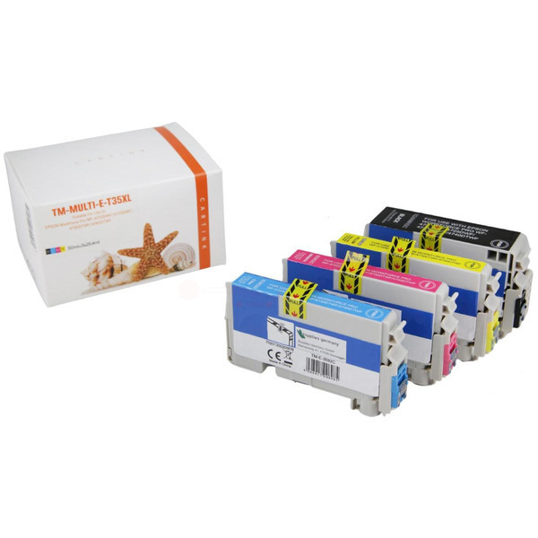 Premium Tinte ersetzt Epson C13T35964010, 35XL Schwarz, Cyan, Magenta, Gelb